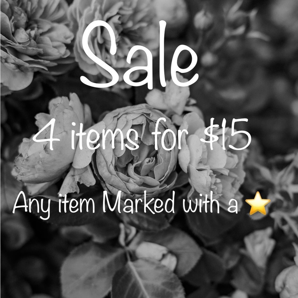 4 for $15 items market ⭐️